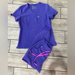 Amethyst FIGS scrub set